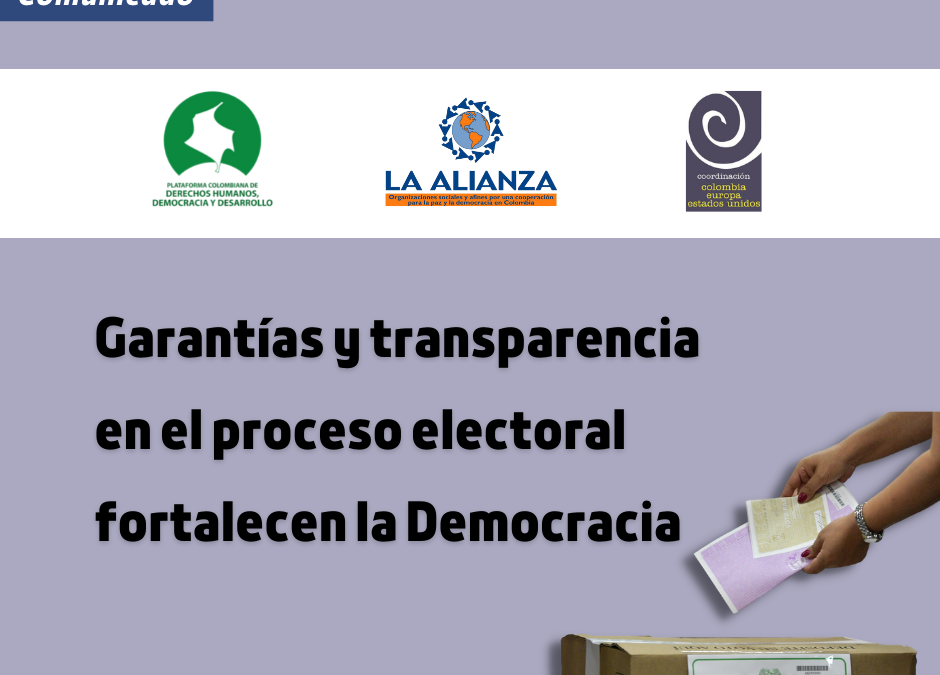 Garantías y transparencia en el proceso electoral fortalecen la Democracia