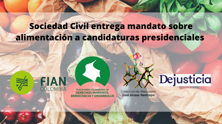 Sociedad Civil entrega mandato sobre alimentación a candidaturas presidenciales