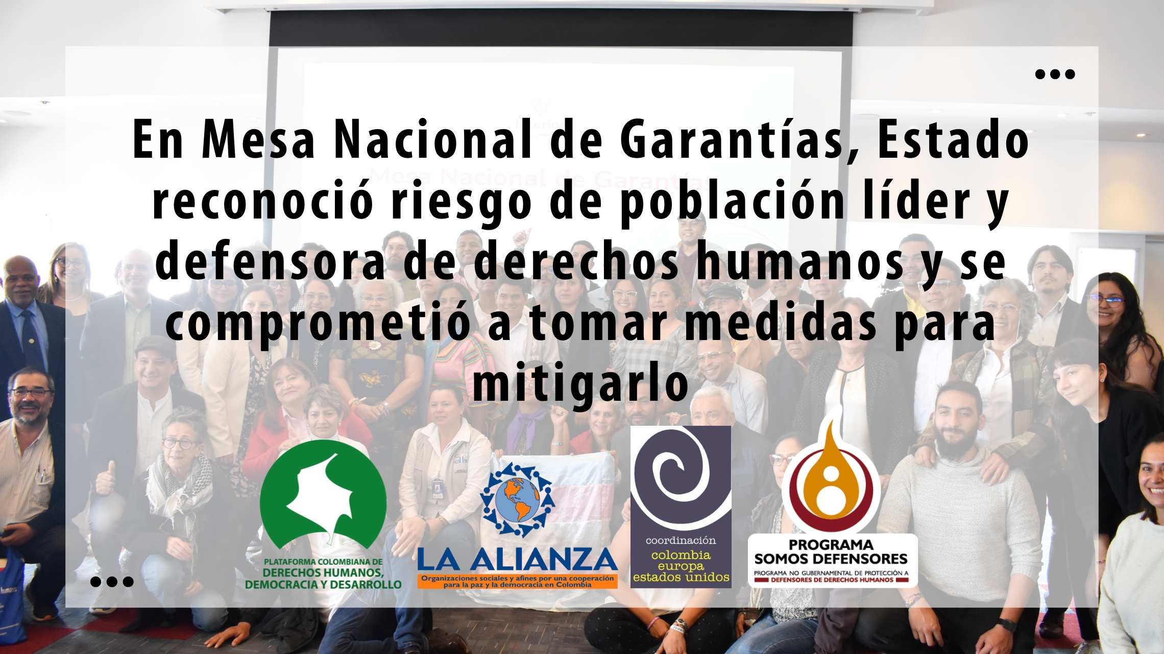 Comunicado Plataformas – Inst Garantías PW