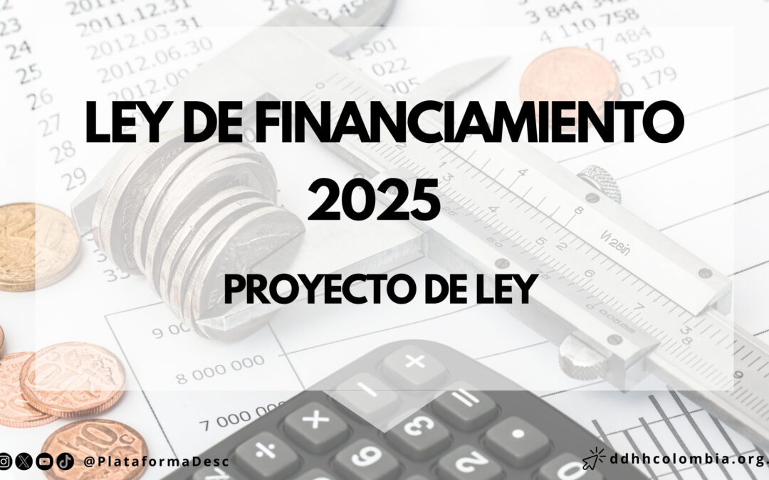 Ley de Financiamiento 2025 – Proyecto de Ley