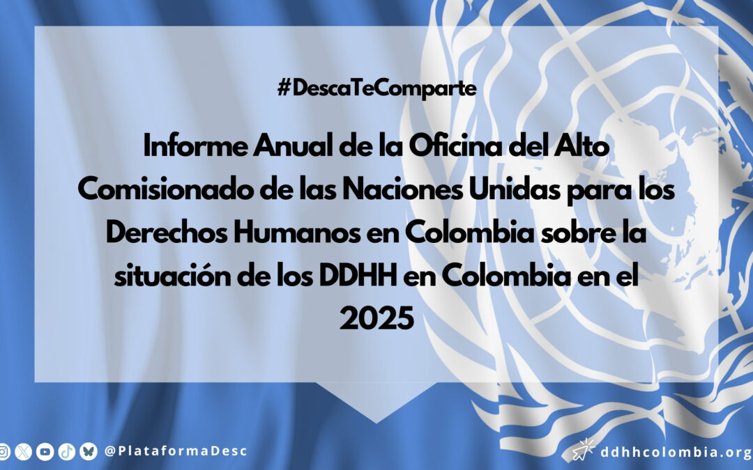 Informe de la situación de DDHH en Colombia 2025 de la OACNUDH